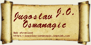 Jugoslav Osmanagić vizit kartica